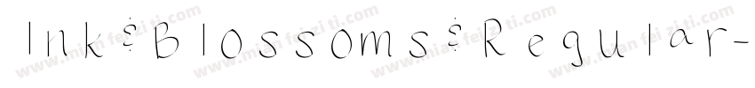 Ink Blossoms Regular字体转换